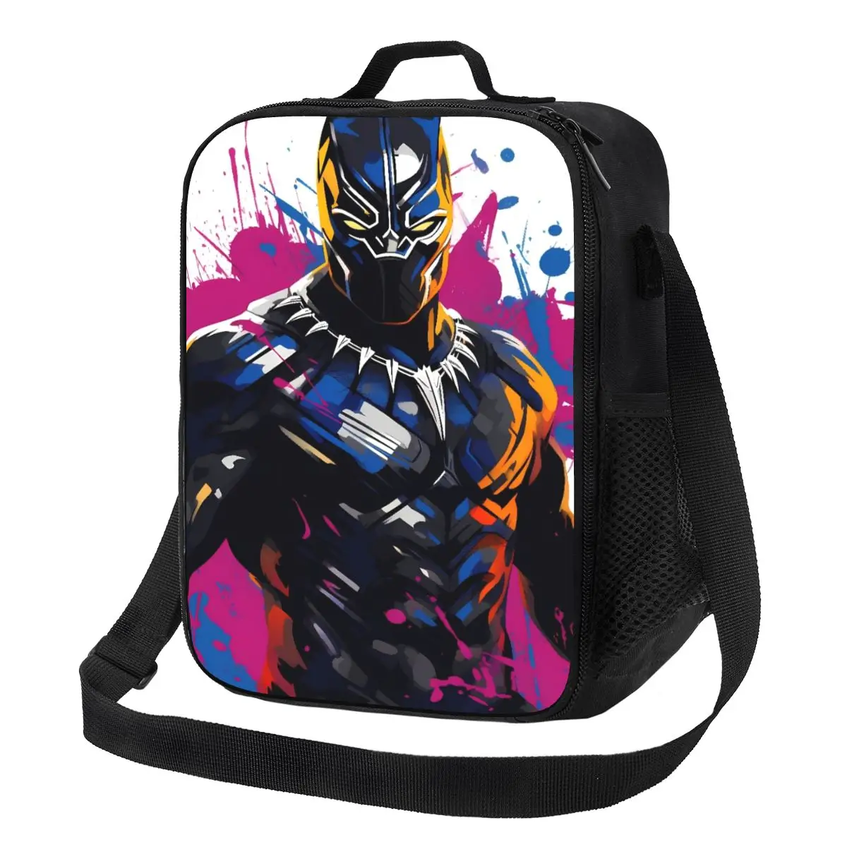 

Термосумка для обедов Custom Blacks Movie Panthers, изолированная, для кемпинга и путешествий, герметичная, термохолодильная сумка-ланчбокс для женщин и мужчин