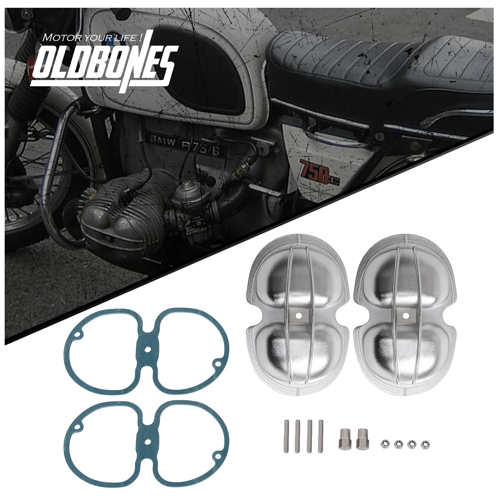 Cafe Racer R Serie For BMW R45 R65 R75 R90 R100 Valve Cover Vintage Motorcycle Cylinder Head Cover