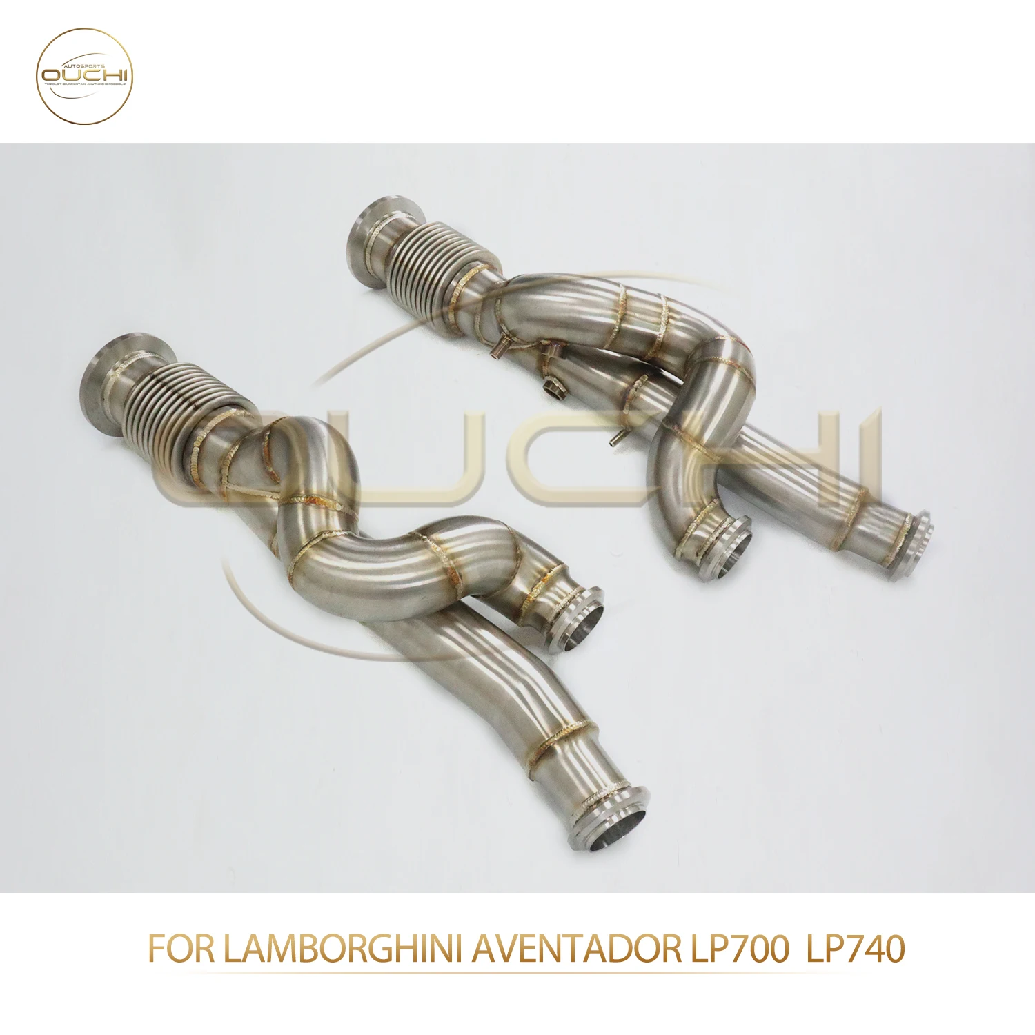 

OUCHI Factory Direct Sales for Lamborghini Aventador LP700 LP740 SS304 Car Exhaust Downpipe Easy Install