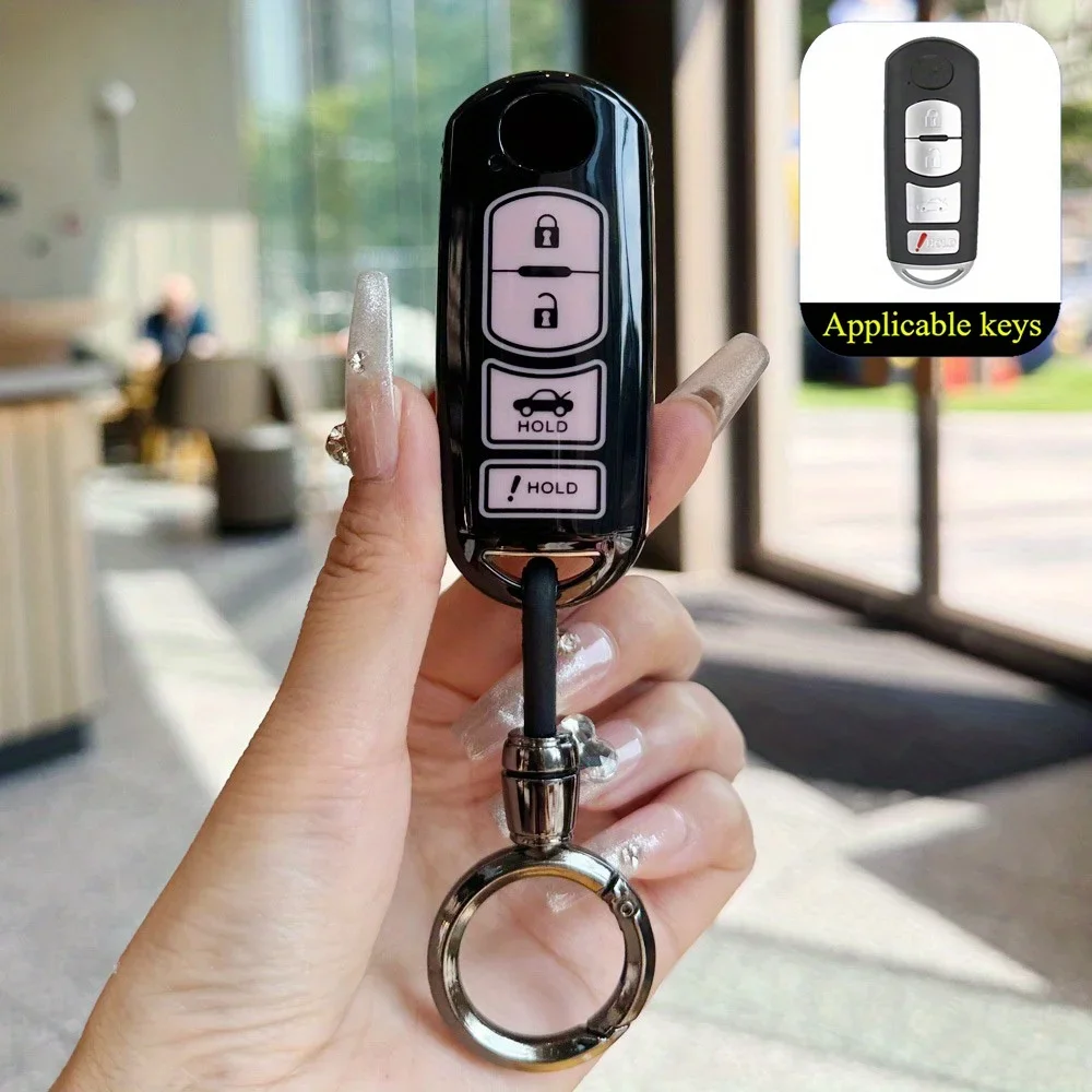 

Fashion 4 Buttons Tpu Remote Key Cover Case for MAZDA CX-5 CX-3 CX-7 CX-9 Demio Speed Miata MX5 Case 2018 2019 2020 2021