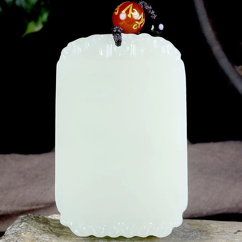 

Кулон Hetian Белый Нефрит Амулет мира