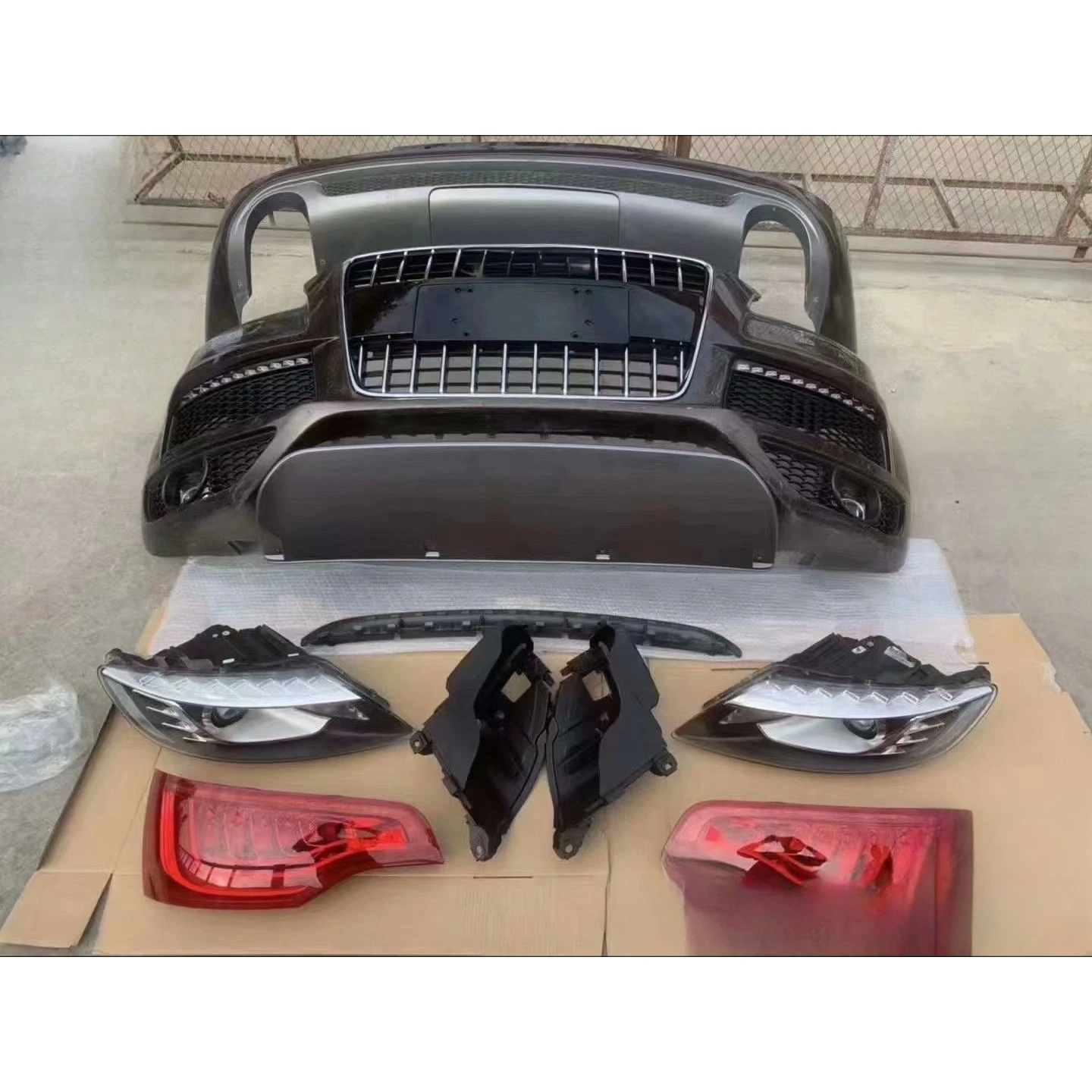 Older models Q7 new upgraded Includes headlights auto body systems parts car bumper for audi Q7