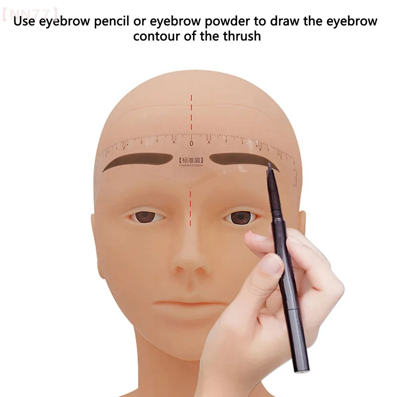 المتاح 50 قطعة/لفة الحاجب حاكم ملصق لاصق Microblading الحاجب الوشم المطرزة دليل تجميل دائم أداة