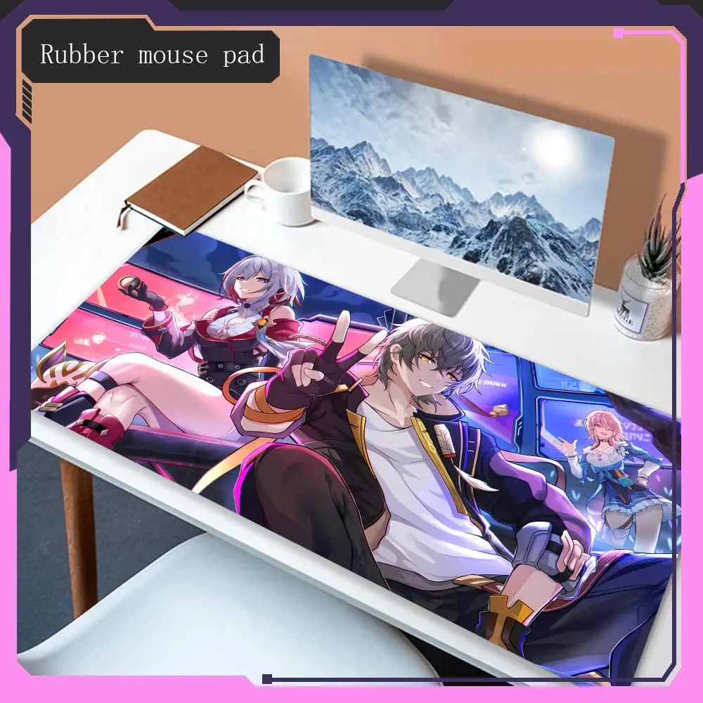 

Animation Character March 7th Mouse Pad H_honkai S_star R_rail Video Gaming Kawaii Cute Desk Mat Desk Protector Keyboard Pad