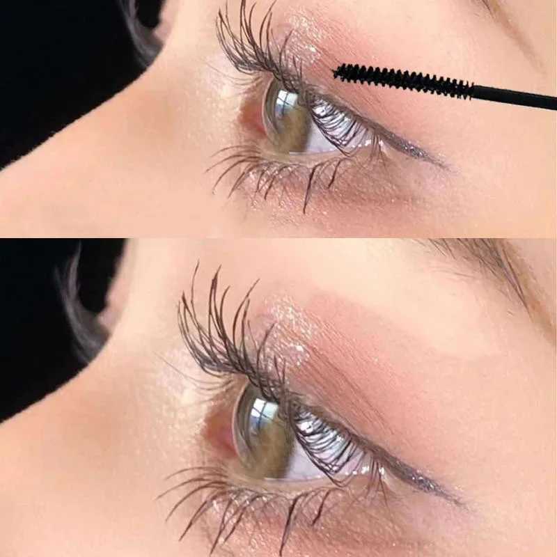 Ultra-fine Small Brush Head Mascara Lengthening Black 3D Lash Eyelash Extension Eye Lashes Long-wearing Black Mascara Product