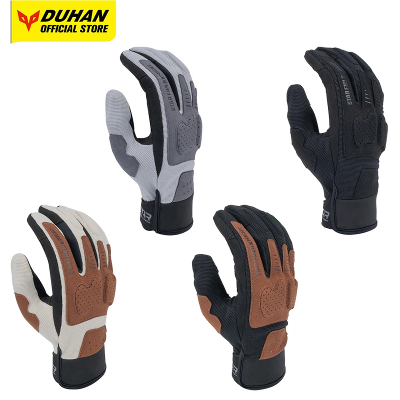 

Summer Motorcycle Gloves Men Women Breathable Mesh Gloves Wear Resistant Full Finger Gloves Touch Screen Motocross Racing Gloves