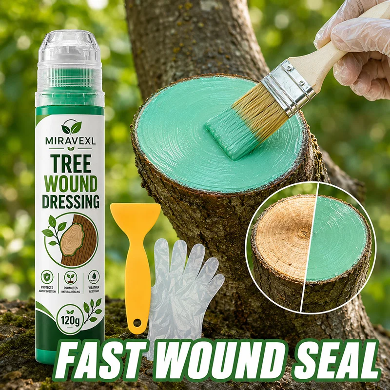 MIRAVEXL Tree Wound Dressing 120g, Pruning & Grafting Sealant for Trees, Shrubs, Bonsai & Roses - Fast-Acting, Weather-Resistant