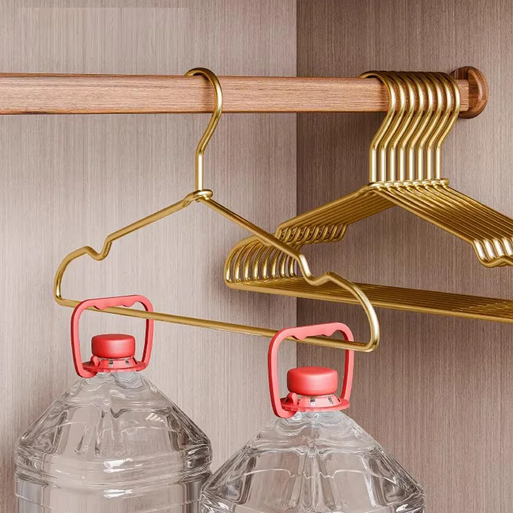 10pcs Silver/gold Hanger For Clothes Aluminum Alloy Durable Clothes Hanger For Coats Skirts Pants Drying Household Organizer