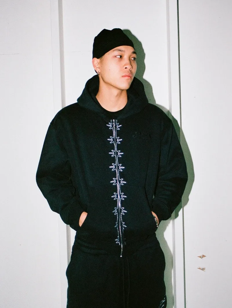 Y2K 2 قطعة مجموعة الرجال الملابس القطن زمم هوديي البلوز الرجال النساء خمر Harajuku الهيب هوب إلكتروني طباعة الأزياء 2 قطعة مجموعة #5