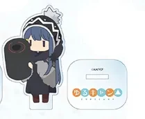 10CM Anime Laid-Back Yuru Camp Shima Rin Kagamihara Nadeshiko Acrylic Stand Figure Display Cosplay Charm Cartoon Desktop