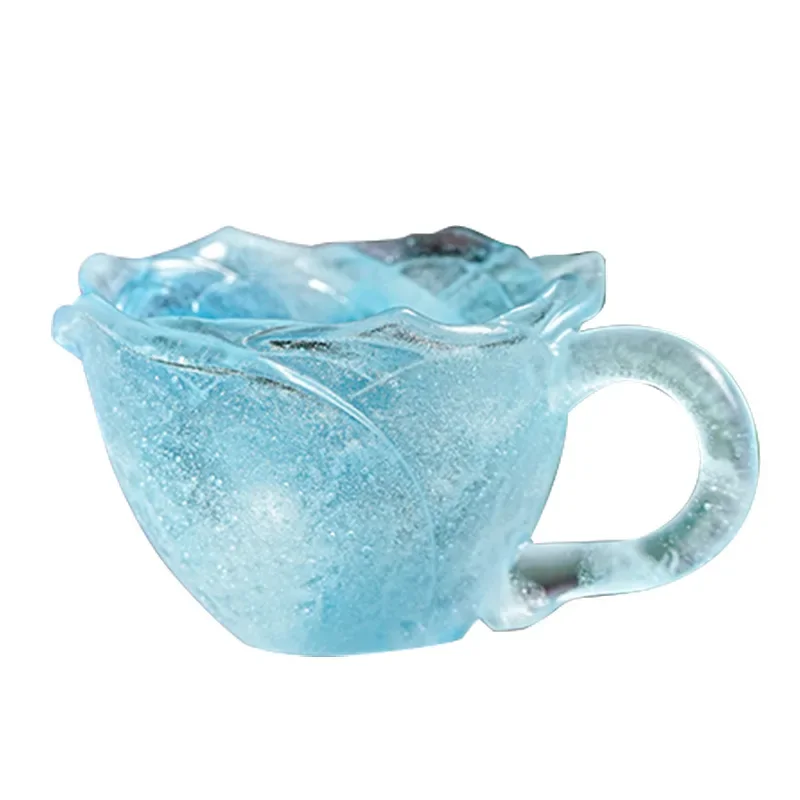 Lost wax method, glass cup, rose master cup, petal guest cup, no boiling water