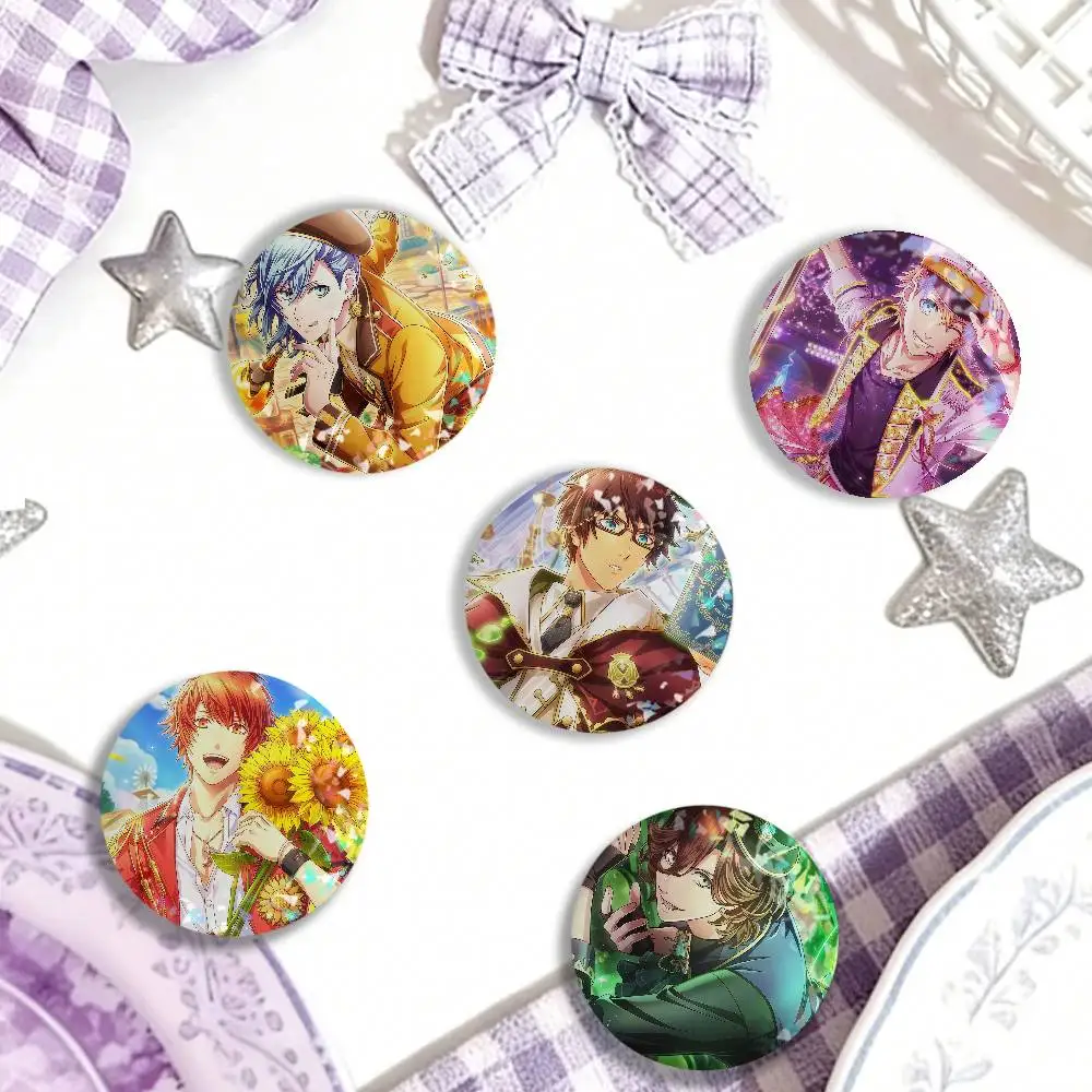 Insignia láser redonda del juego Uta No Prince-sama, ropa, mochilas, sombreros, accesorios, regalos para niños, amigos, fanáticos, coleccionables