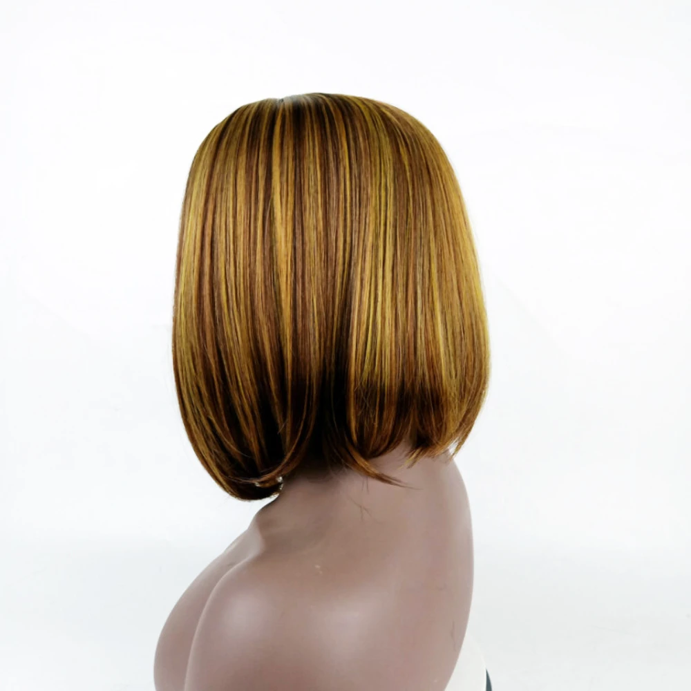 Highlight Wig Human Hair Bob Wig Straight Lace Front Wig Remy Brazilian Short Bob Human Hair Wigs For Women Human Hair