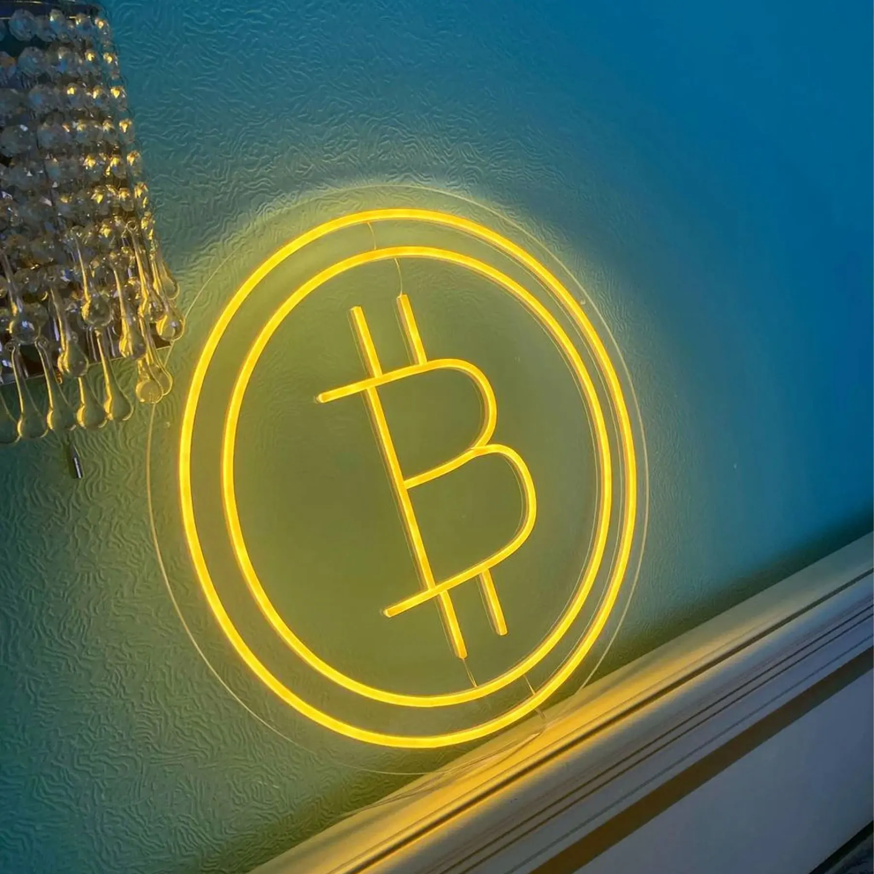 Bitcoin Neon Sign Trading Wall Art Decor Business Shop Trader Gift Wall Sign Office Store Bitcoin Neon Game Room Car Beer Sign