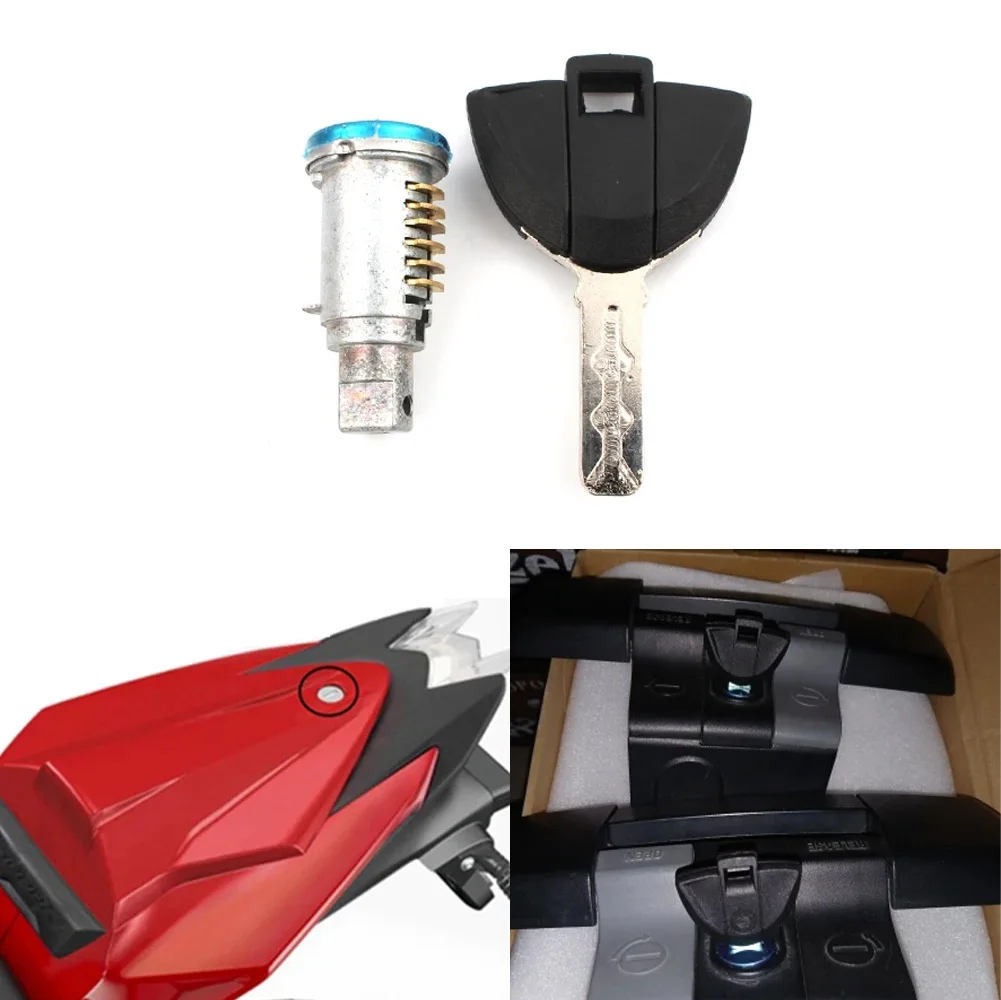 for BMW S1000RR S1000R 2009 - 2014 2015 - 2016 Motorcycle Rear Final Passenger Seat Lock Core Side Box Lock Key Set