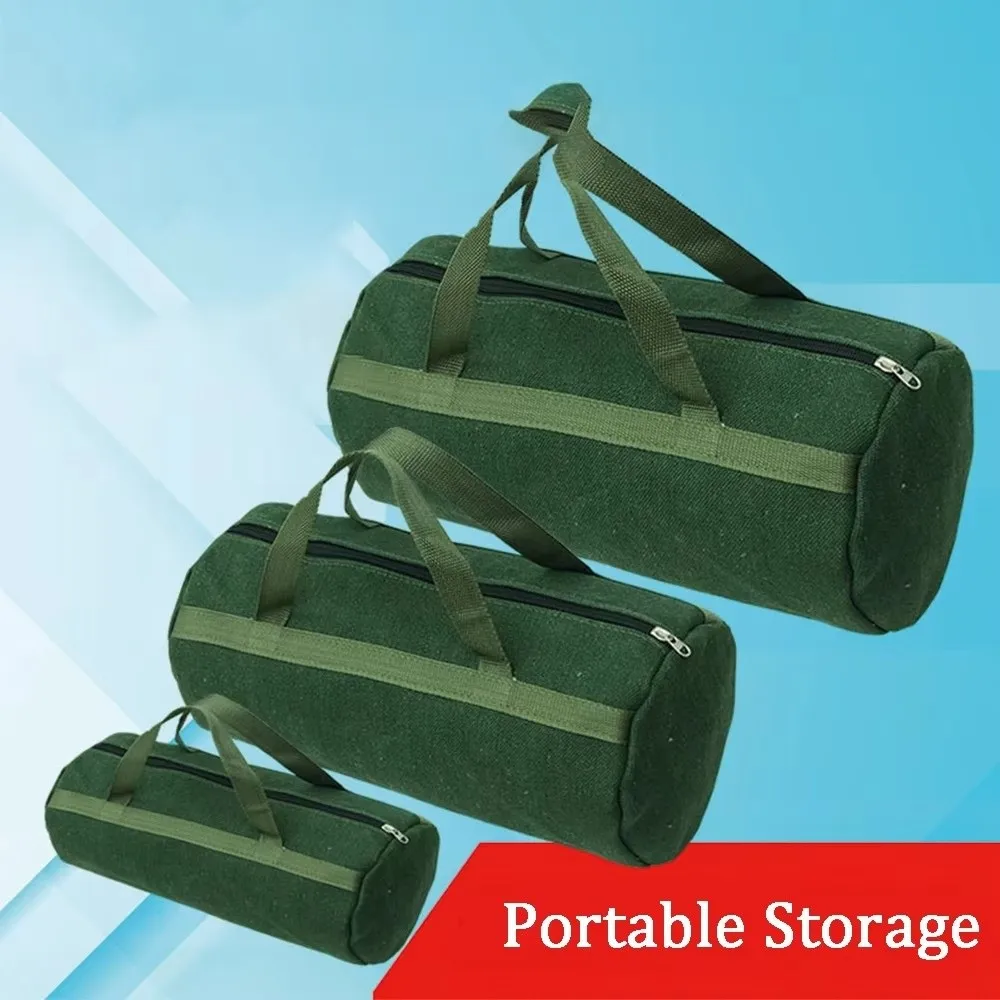 Durable Thick Canvas Tool Storage Bag Large capacity Portable Hardware Tool Organizer Handbag Hand Tool Auto Repair Tool Kit