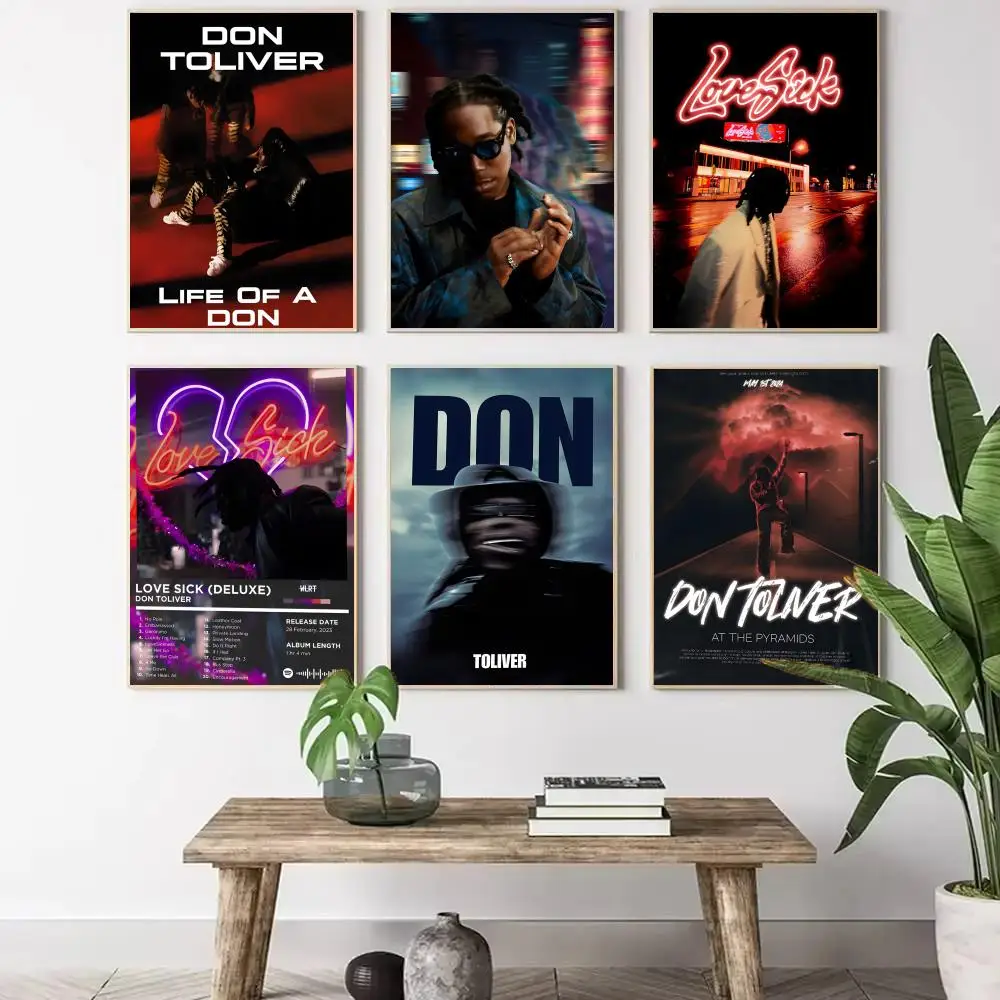 Don Toliver Painting Calligraphy Canvas Poster Wall Art Aesthetic Home Decoration for Living Room