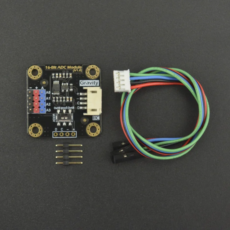 Modul konversi I2c Ads1115 16-Bit akuisisi Data Adc berlaku untuk Arduino Raspberry Pi