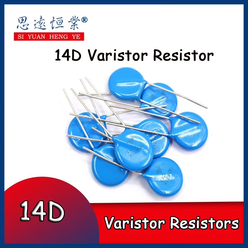 100pcsVaristor المقاومات 14D201K 14D241K 14D271K 14D361K 14D391K 14D471K 14D511K 14D561K 14D180K 14D330K 14D470K 14D121K 14D821K