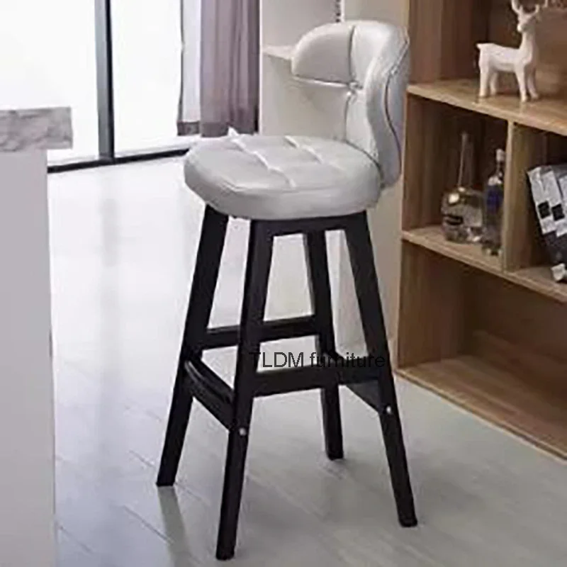 

Ergonomic Luxury Bar Stool Nordic Modern Comfortable High Tripod Chair Minimalist European Sillas Para Barra De Cocina Furniture