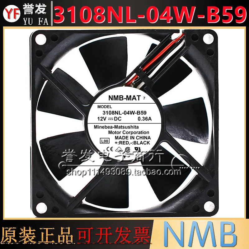 НОВЫЙ ОРИГИНАЛЬНЫЙ 3108NL-04W-B59 12 В постоянного тока 0,36 А 8020 80x80x20 мм Охлаждающий вентилятор Радиатор