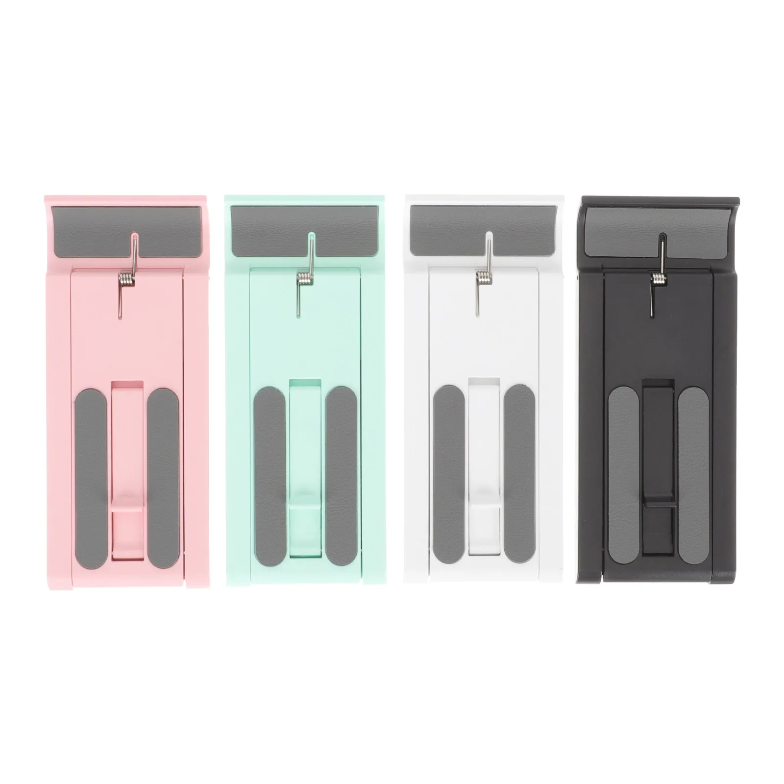 

4Pcs Sturdy Foldable Phone Stand with Angle Adjustment Heavy-Duty Desktop Mobile Phone Bracket Ideal for Tablet Support and