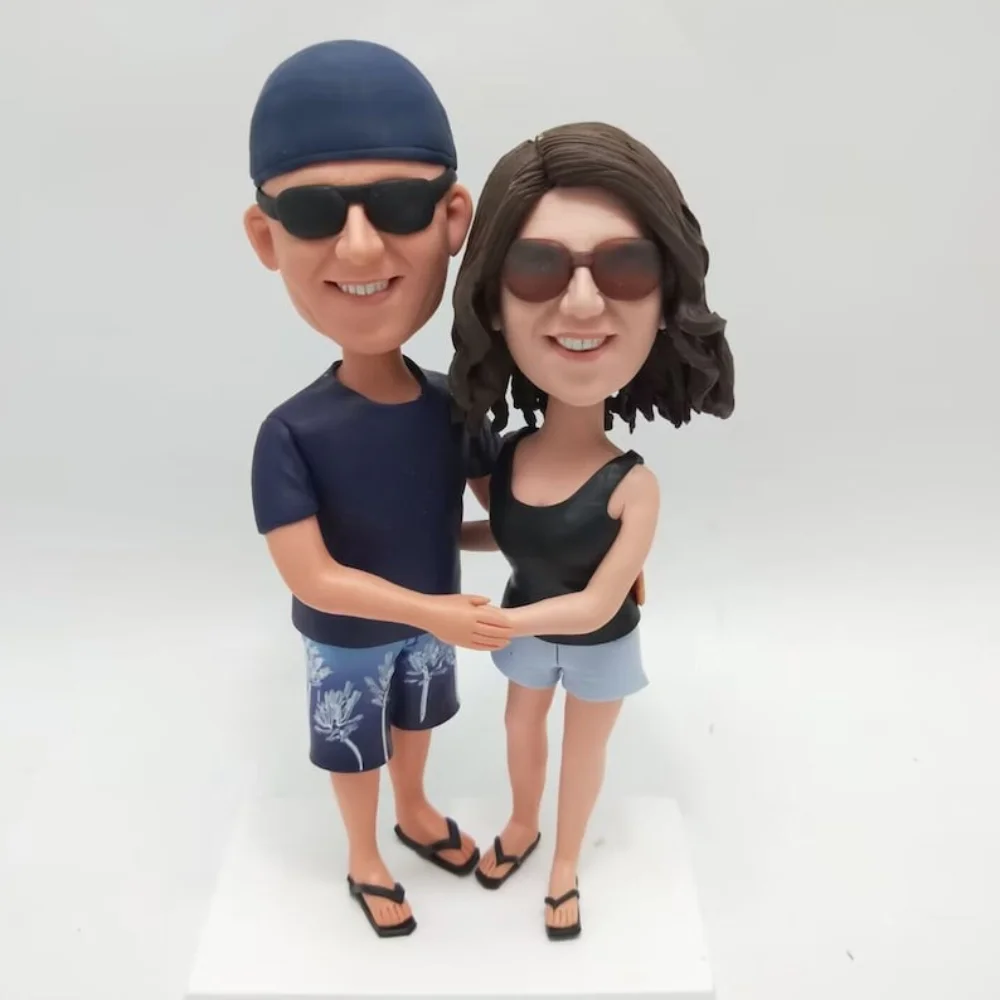 

Personalized Figurines Personalized Clay Doll from Picture Gift for Him Her Couple Wedding Anniversary Romantic Display