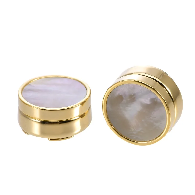 Fashion Round Cuff Link Banquet Wedding Men\'s Cufflinks Luxulry Jewelry Shirt Cover Buttons Clothing Decoration Accessories