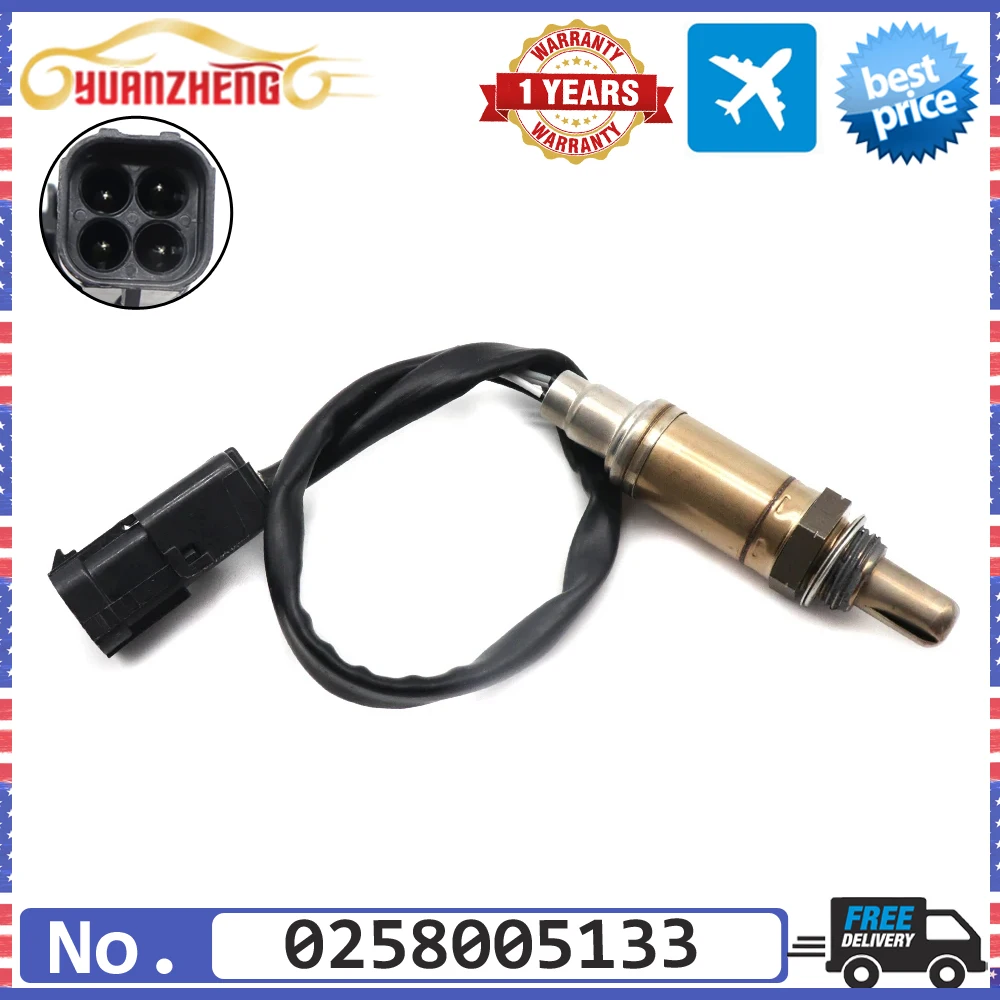 NEW Air Fuel Ratio Lambda O2 Oxygen Sensor 0258005133 For ZAZ VAZ 2112 211 2115 BA3 Lada DIVA NIVA SABLE 1.3L 1.7L 1300 1700