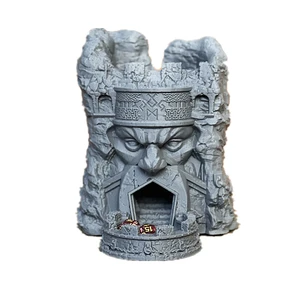 New Dwarf Basket Moving Dice Tower Sculpture, Ornament Statues, Decorations, Game Tools, 2023 8 Main Sales Data Tower - №2