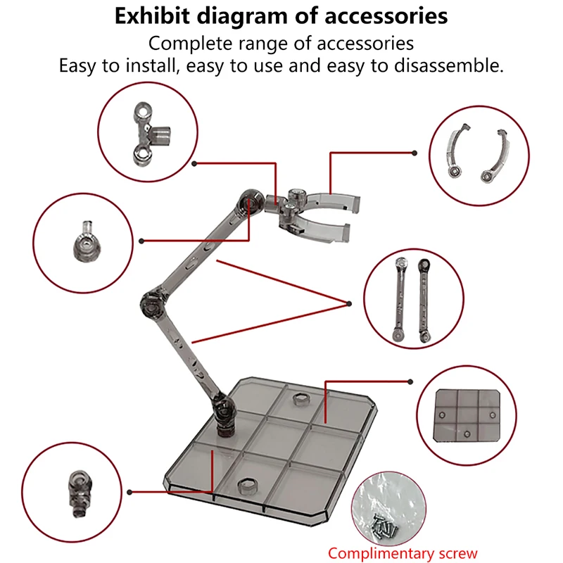 1 ensemble de Base de figurine d'action, présentoir approprié pour jeu de cinéma HG 1/144, support utile en plastique PVC, accessoires durables