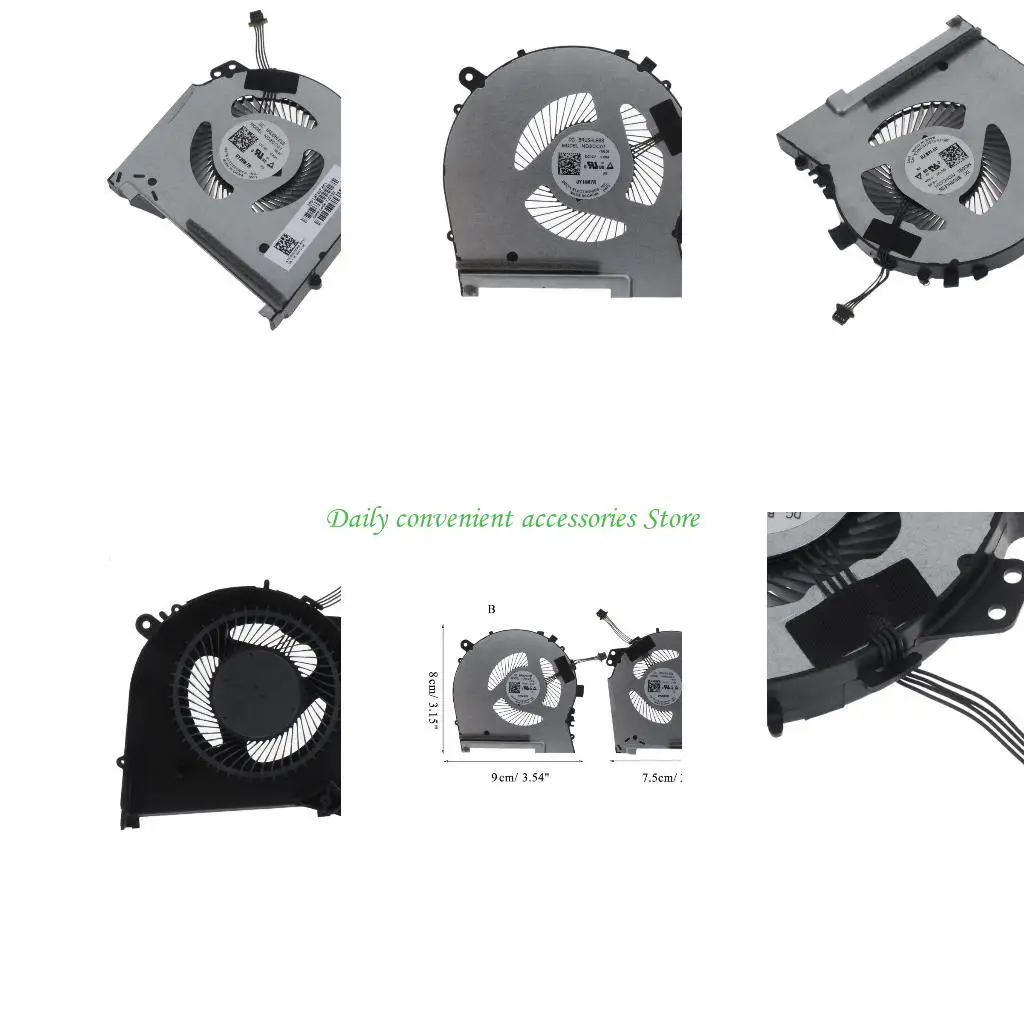 

Охлаждающий вентилятор для ноутбука 97QB, кулер для процессора и графического процессора для 15-DH TPN-C143, часть