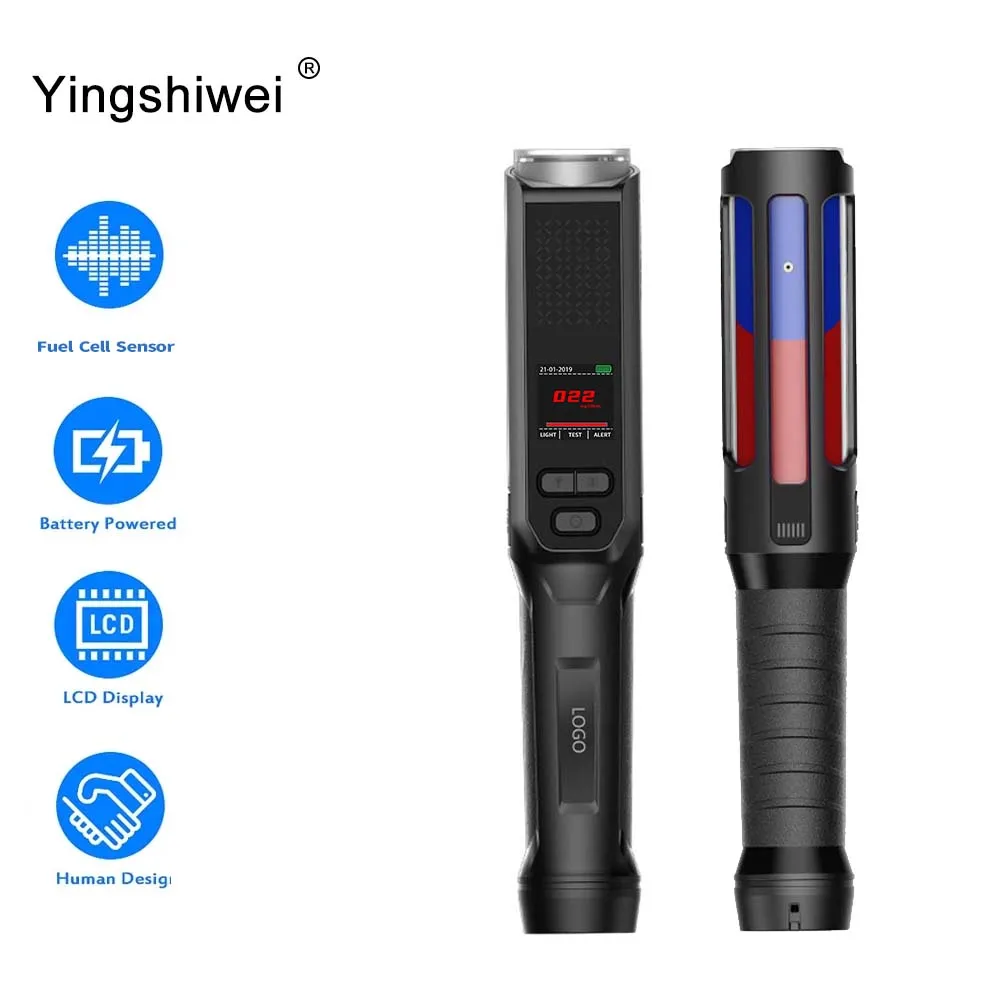 

Yingshiwei S3 Non-contact Drager Gas Breathalyzer Handheld Alkomat Sensor Breath Tester Digital Police Portable Alcohol Detector