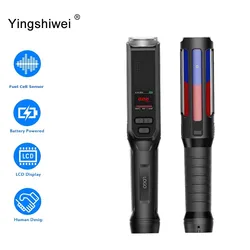 Yingshiwei s3 não-contato drager bafômetro de gás handheld sensor alkomat respiração tester digital polícia portátil detector de álcool