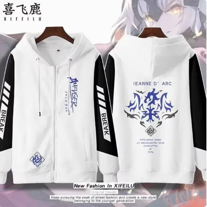 

Anime Fate/Stay Night Altria Pendragon Hooded Hoodie Cosplay Costume Autumn Winter Men Women Coat Loose Jacket Tops anime
