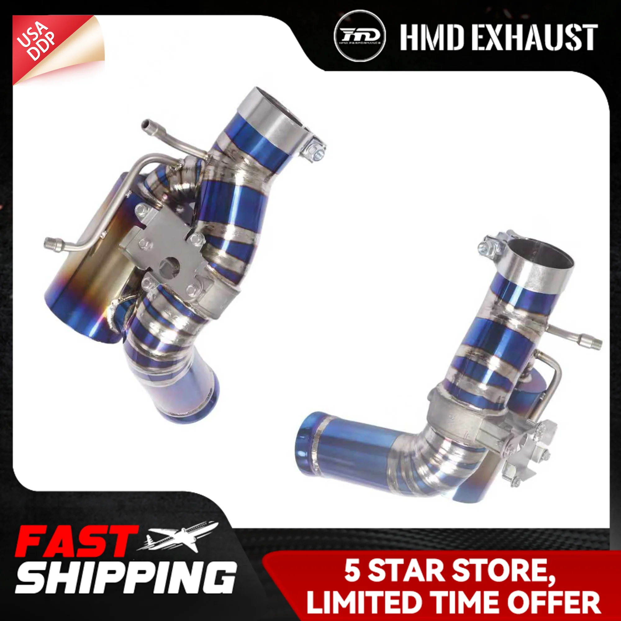 

HMD Exhaust Catback for Ferrari 296 Ti OEM valve base High Flow performance Lossless installation New Products