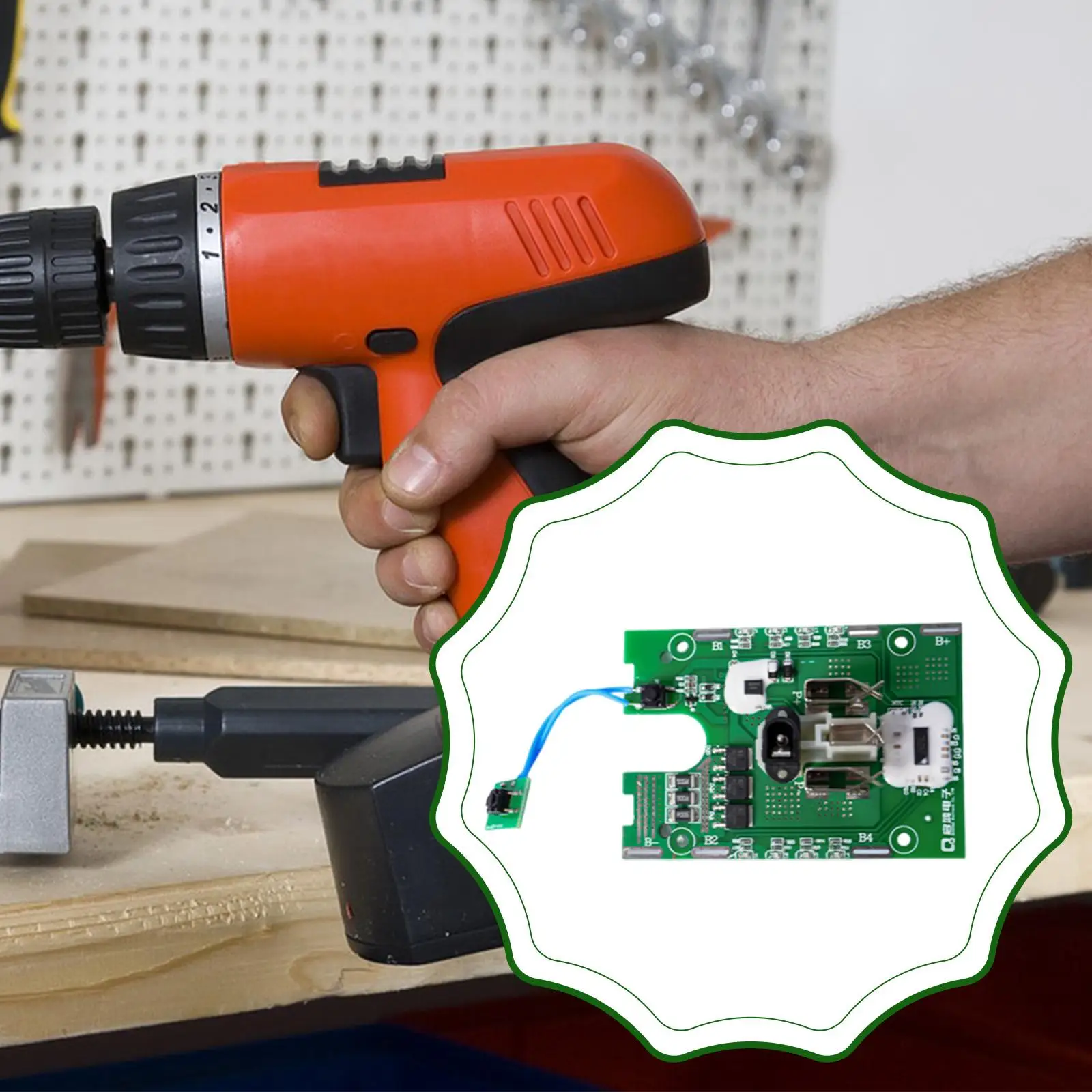 

Многофункциональная плата управления для электродрели, защитный модуль из ABS-пластика и металла для беспроводной дрели-перфоратора