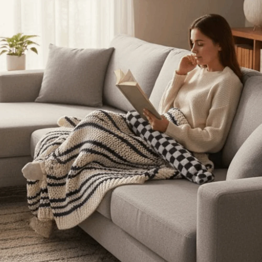 

55/75cm Hot Water Bottle Water-filled Extra Long Waist Warmer with Plush Cover Leak-proof Belly Warmer for Keep Warm