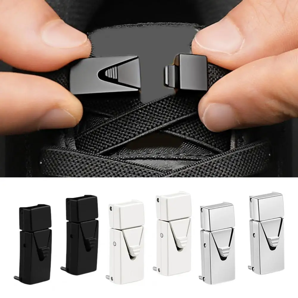 1 Pair Simple Shoelace Locks Durable Shoelace Buckles Wear-resistant Shoelace No Tie Buckles  Quick Wear