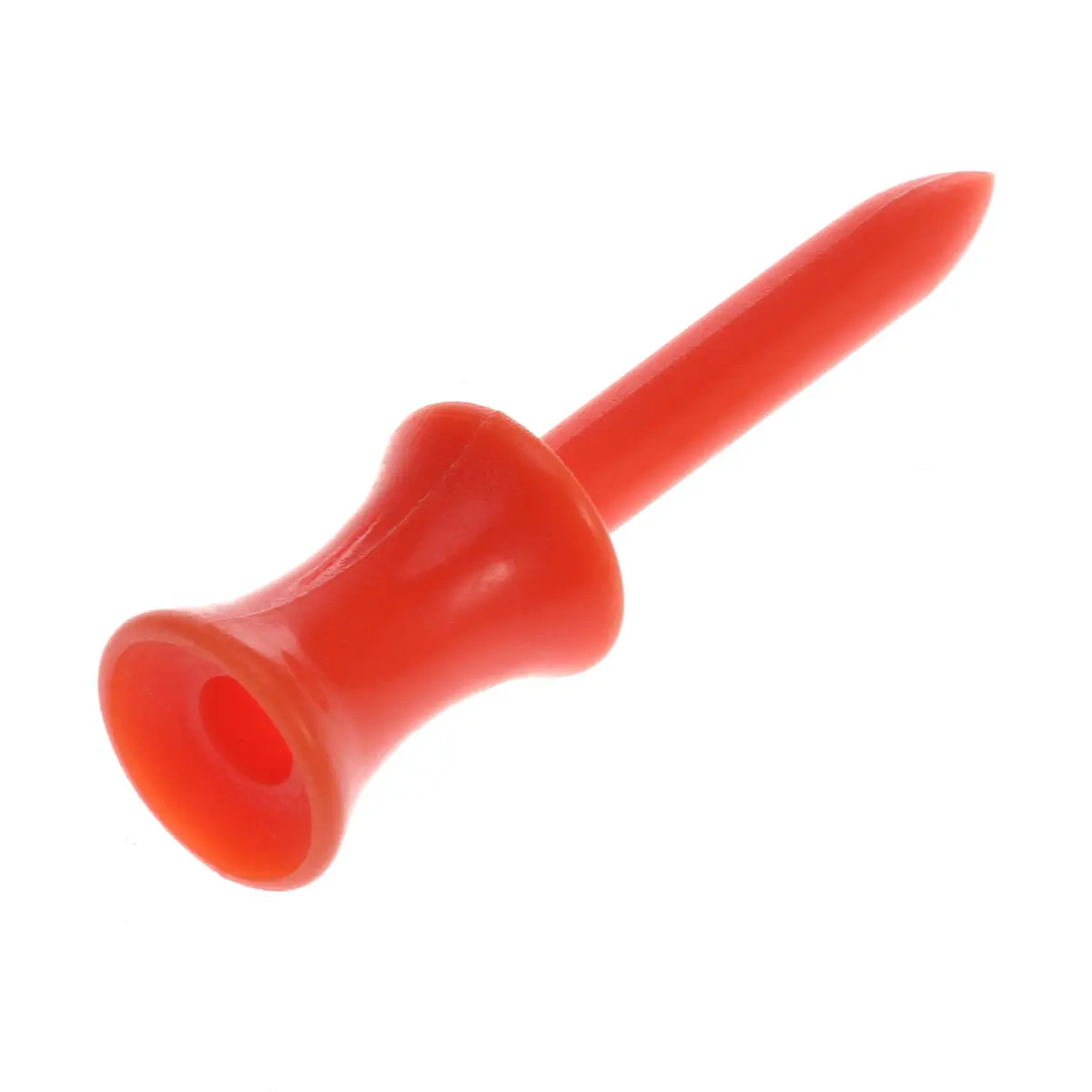 50Pcs Orange Castle Golf Tees 48Mm Step Base Lightweight Strong Plastic Bright Color Visibility Perfect for Driving Range