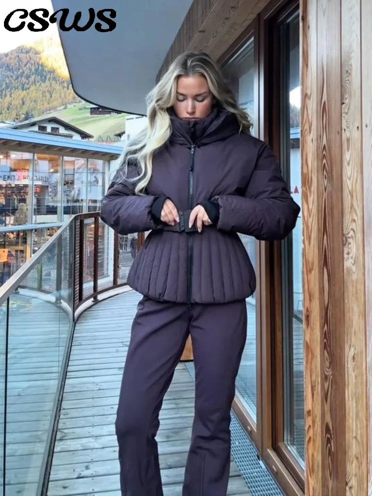 우아한 니트 스웨터와 스카프 세트 여성용 솔리드 루즈 풀 슬리브 O넥 따뜻한 스웨터 2025 가을 겨울 패션 아우터웨어