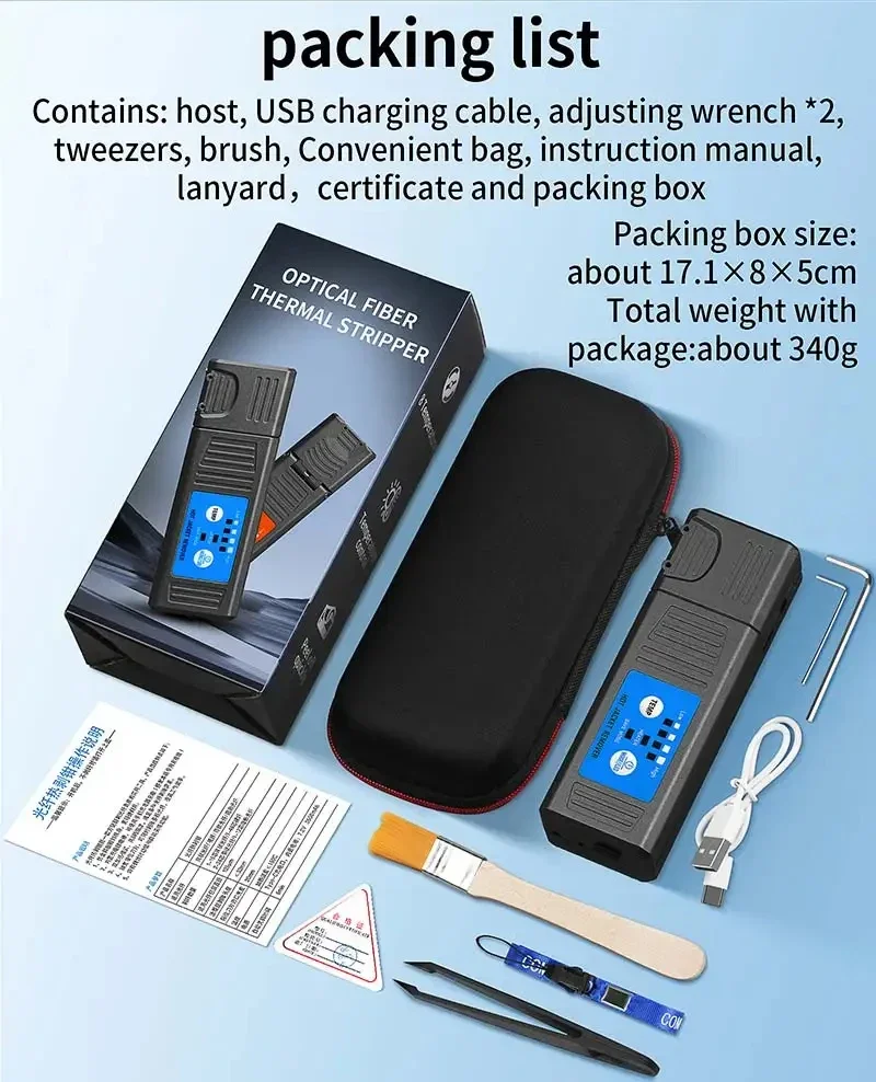 

Термический стриппер для оптоволокна AUA-M8/M9: Нагреваемые клещи для зачистки оптических кабелей и ленточного волокна