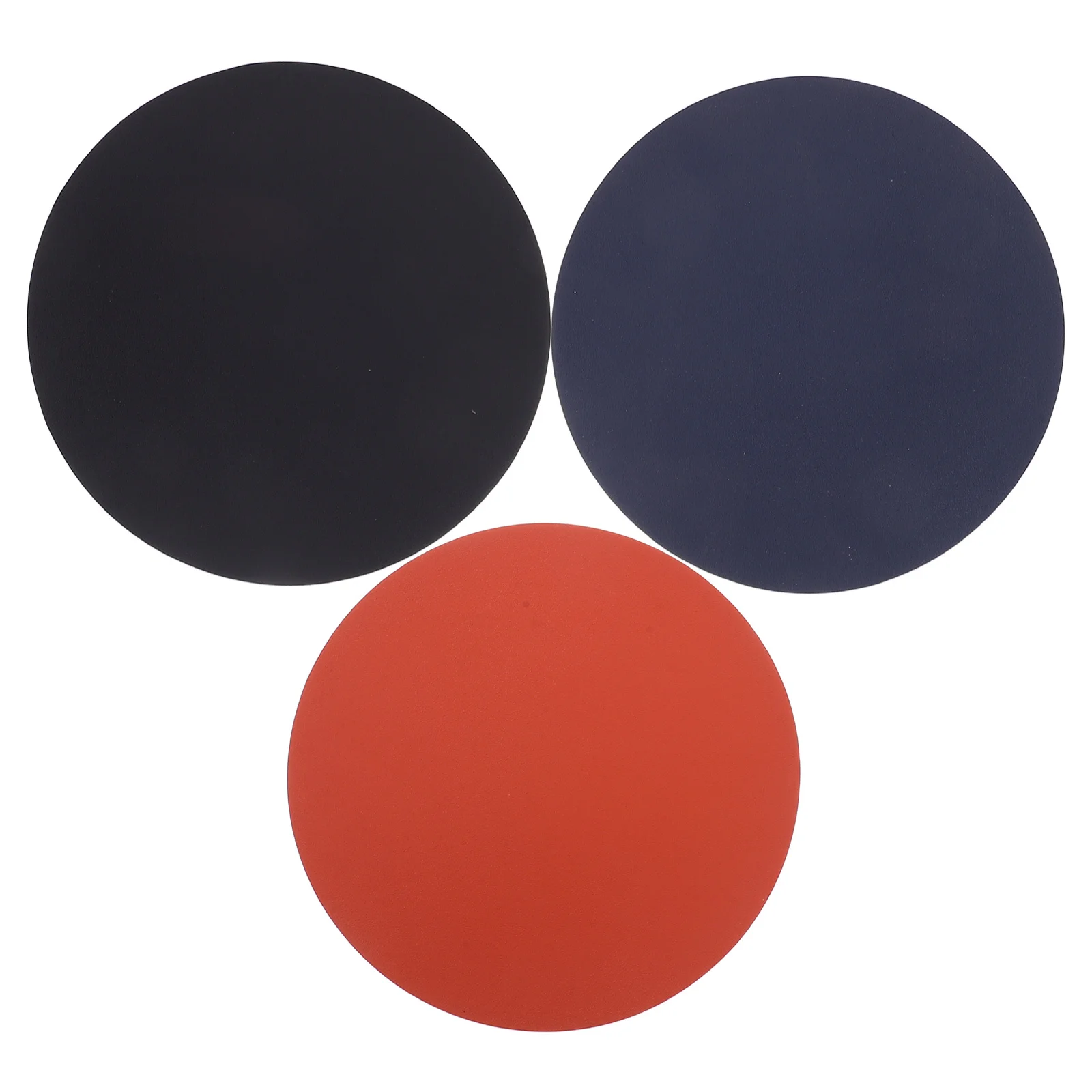 3Pcs Ergonomic Round Cork Mouse Pad Smooth Surface Non-Slip Desk Mat for Office Computer Gaming Comfortable Workstation