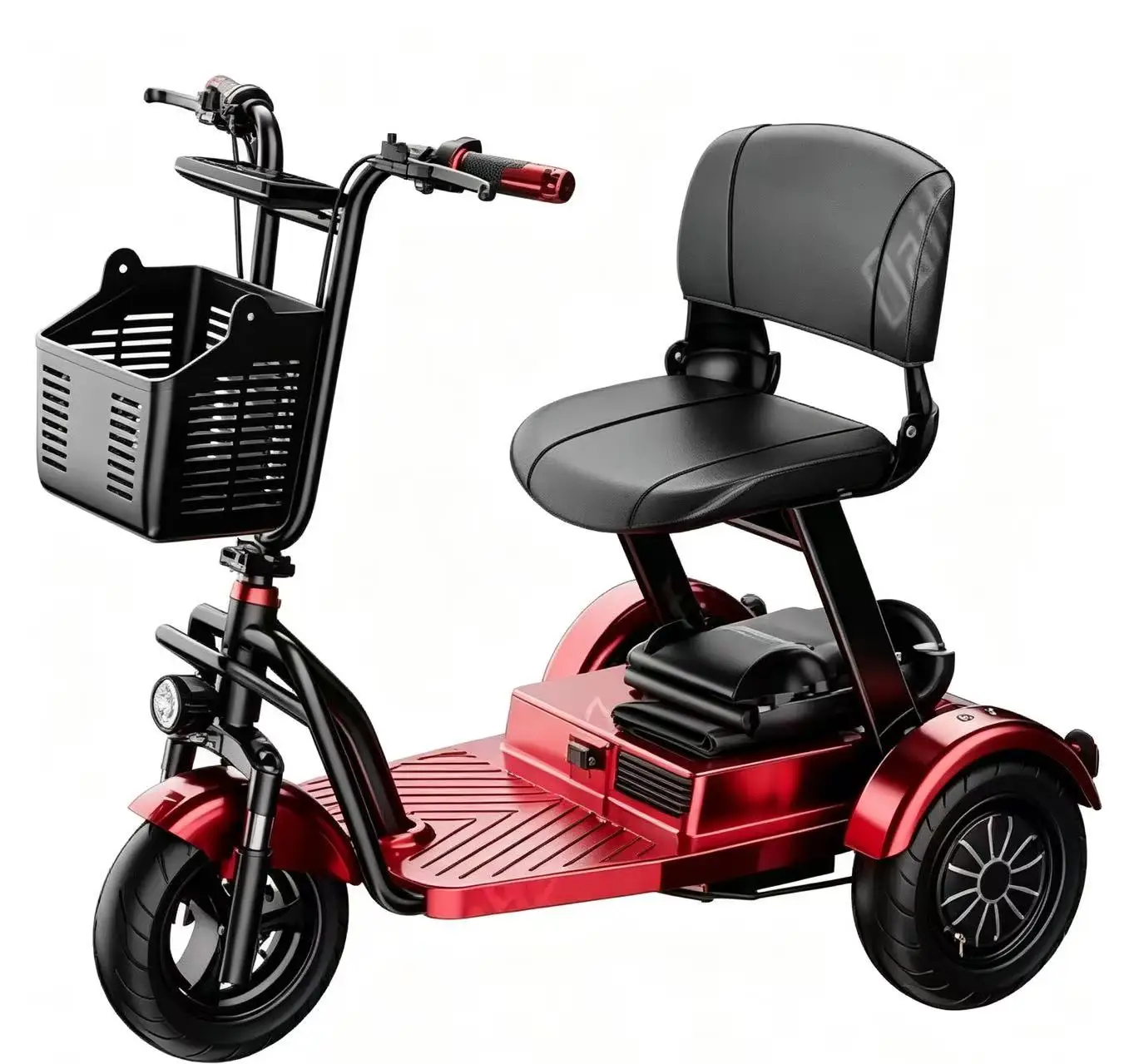 Folding 3-Wheel E-Tricycle 48V Removable Battery Mobility Scooter for Adults Seniors Daily Travel, US EU Warehouse Ready Stock