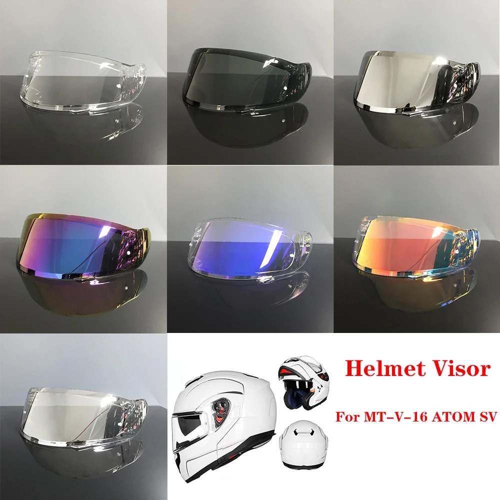 

Motorcycle Helmet Anti-UV PC Visor Lens For MT V-16 ATOM SV Origin Flip Up Helmet Visor Lens