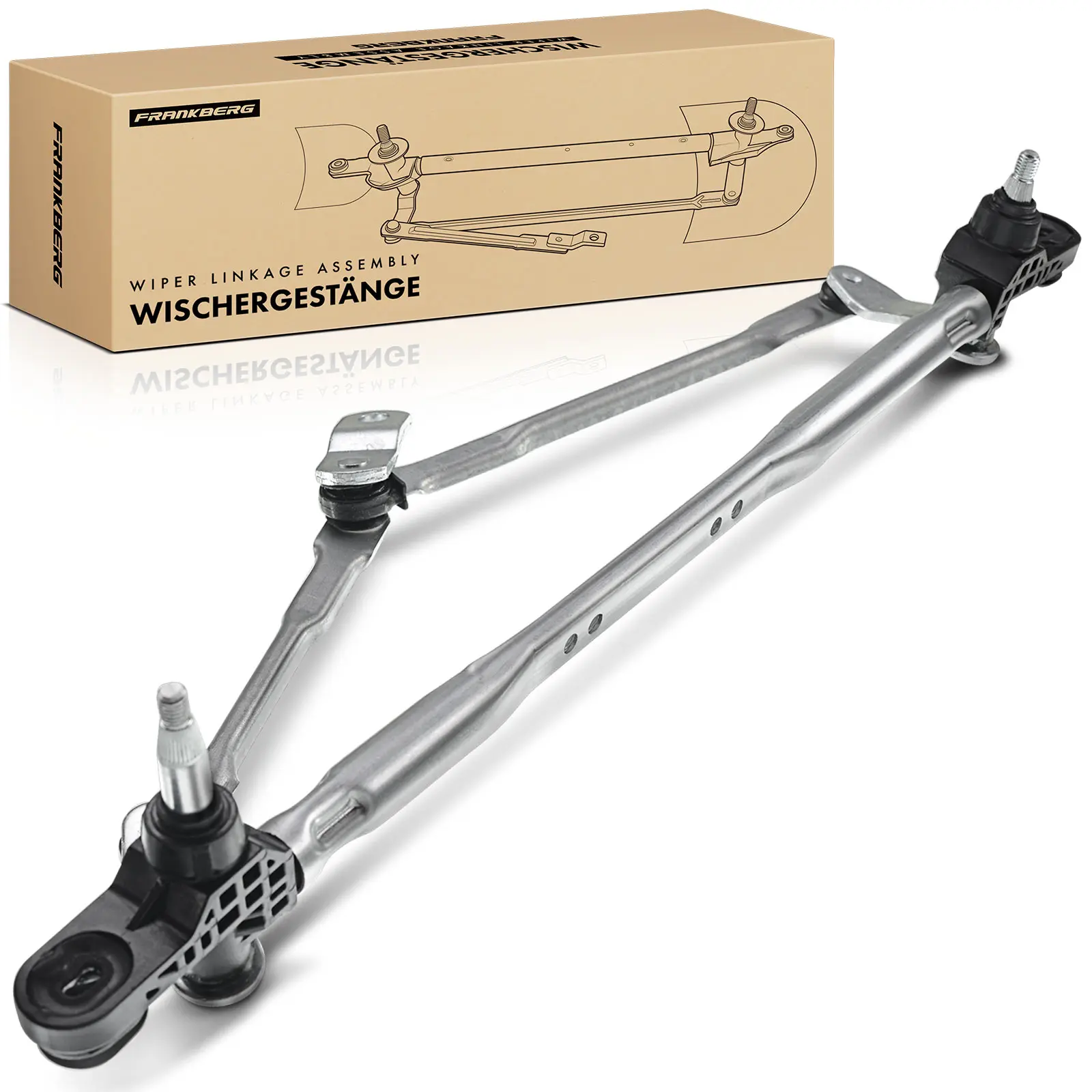 Frankberg 1x ruitenwisserstang voor Fiat Panda 169 2003-2012 77362641 46804522