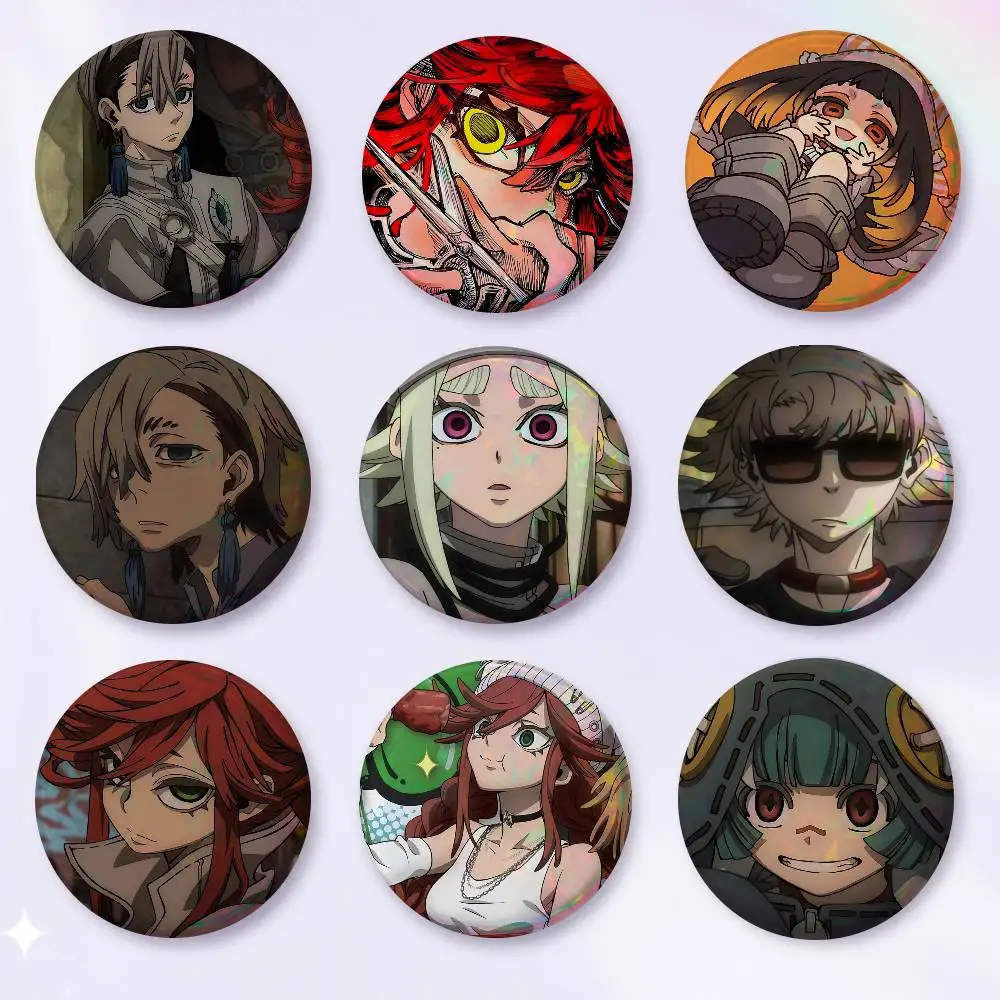 A-G-GACHIAKUTA Art Badges Button Round Creative Pin Brooch Badge Bag Decor Accessories Fans Collect Friends Gifts
