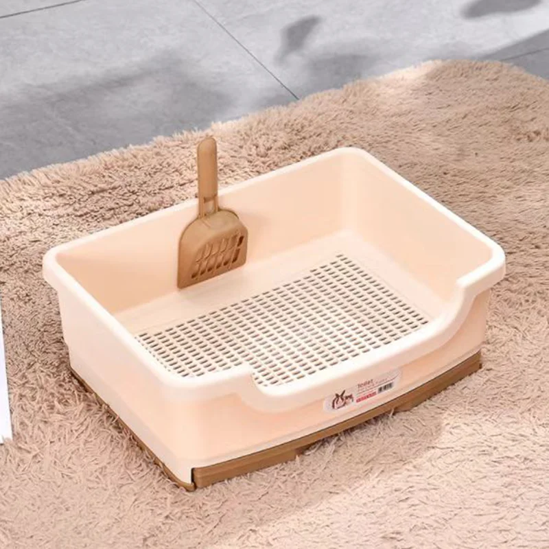 Pet Litter Box Large Semi Enclosed Cat Toilet Double-layer Drawer Anti Odor And Splash Cat LitterBox Indoor HouseholdPetSupplies