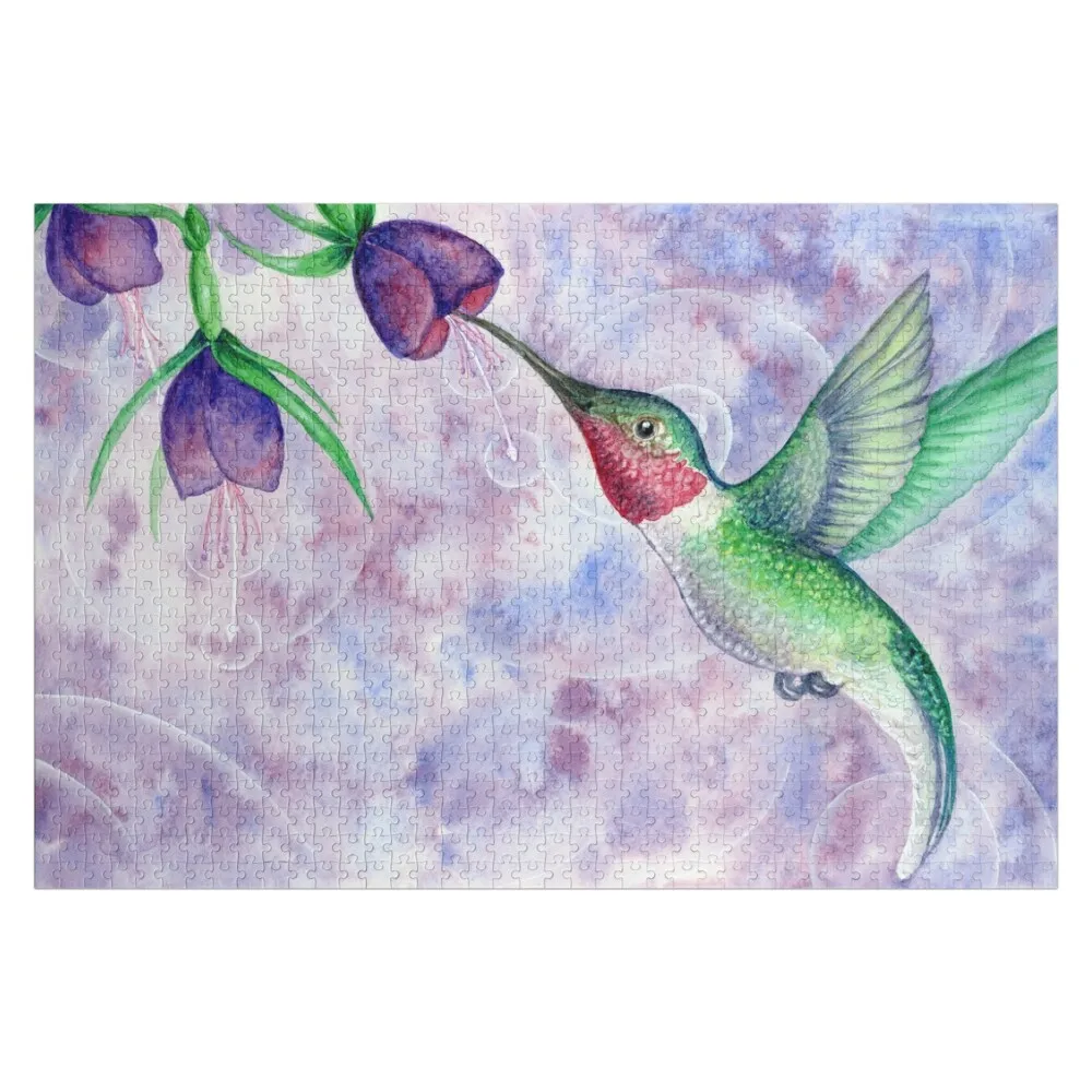 Hummingbird Jigsaw Puzzle Custom Jigsaw Iq Personalized For Kids Woodens For Adults Puzzle