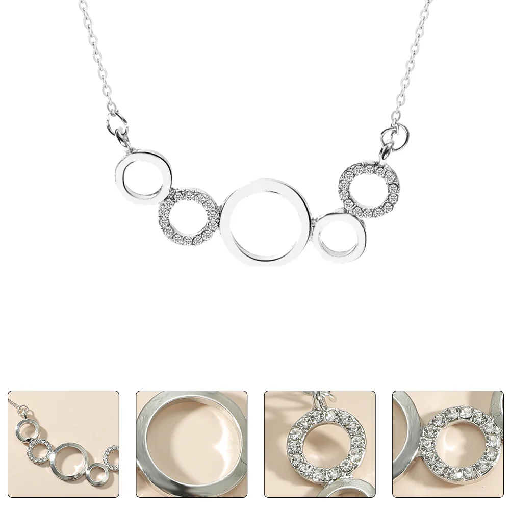 

Women Necklace Alloy Rhinestone Choker Necklaces Girl Zinc) Pendant Man